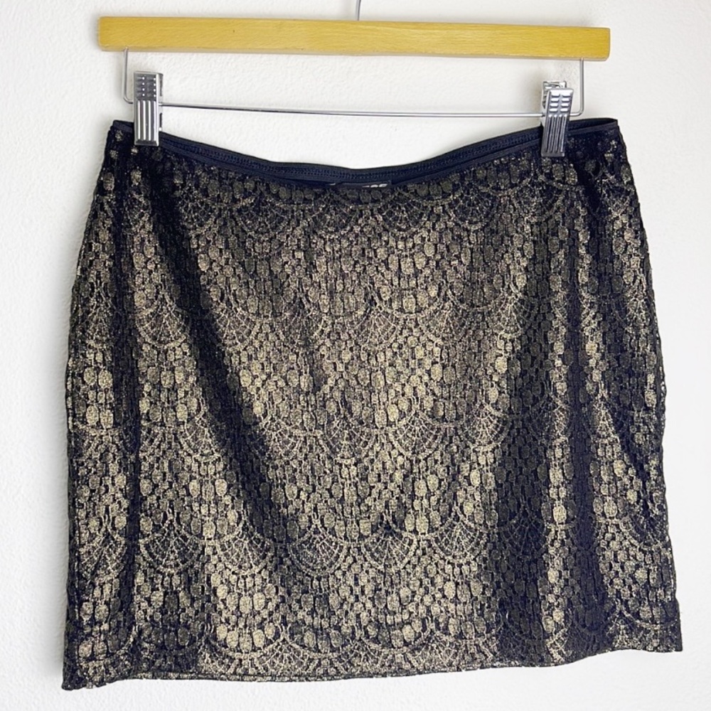 Express lace overlay mini skirt XS